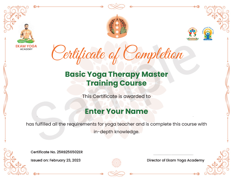 Basic Yoga Therapy Master Certification